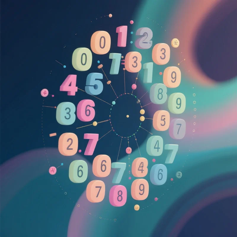 数字组合与概率示意图