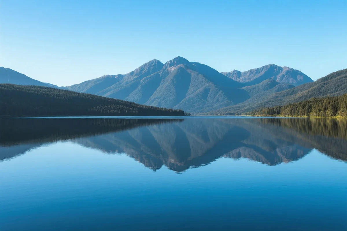 平静的湖泊象征着长远的规划与内心的平静